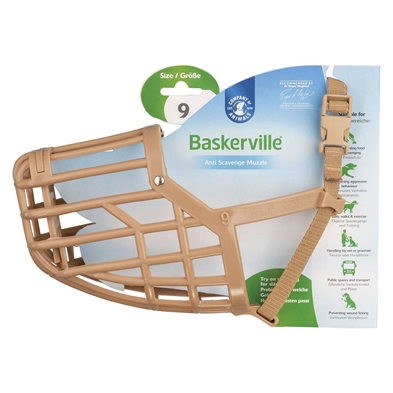 Baskerville mundkurv str: 9
